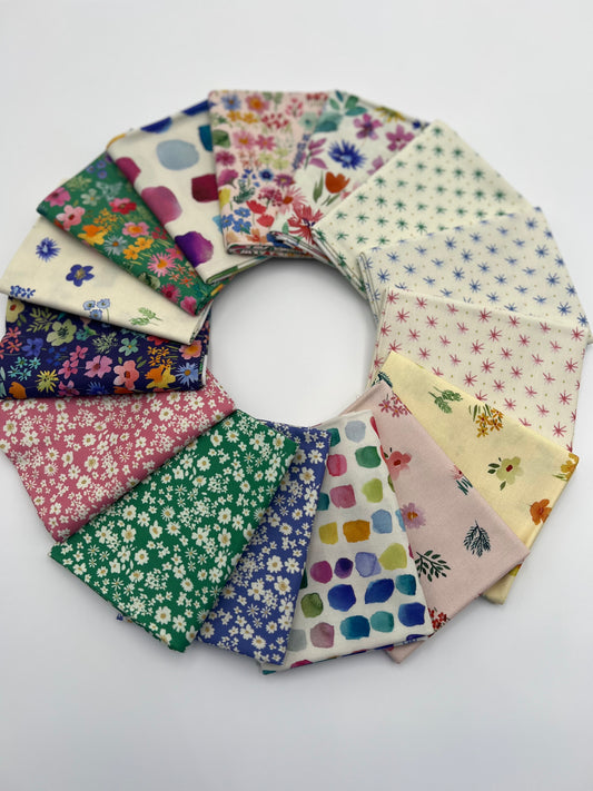 Flower Collection by bluebellgray for Lewis and Irene 15 fat quarters.