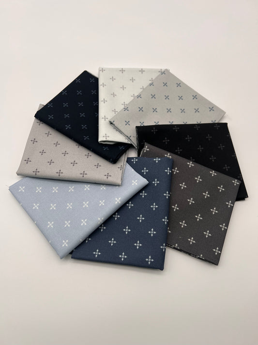 Bently's Snowflakes by the Smithsonian Institution for Marcus 8 Fat Quarters