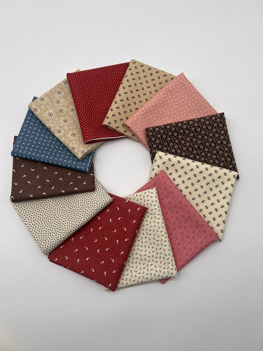 Curated Cottons by Sheryl Johnson of Temecula Quilt Co for Marcus Fabrics 12 Fat Quarters