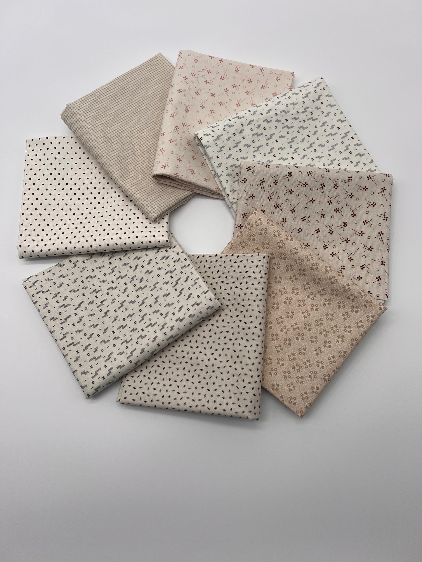 Curated Collection of Shirtings 8 Fat Quarters
