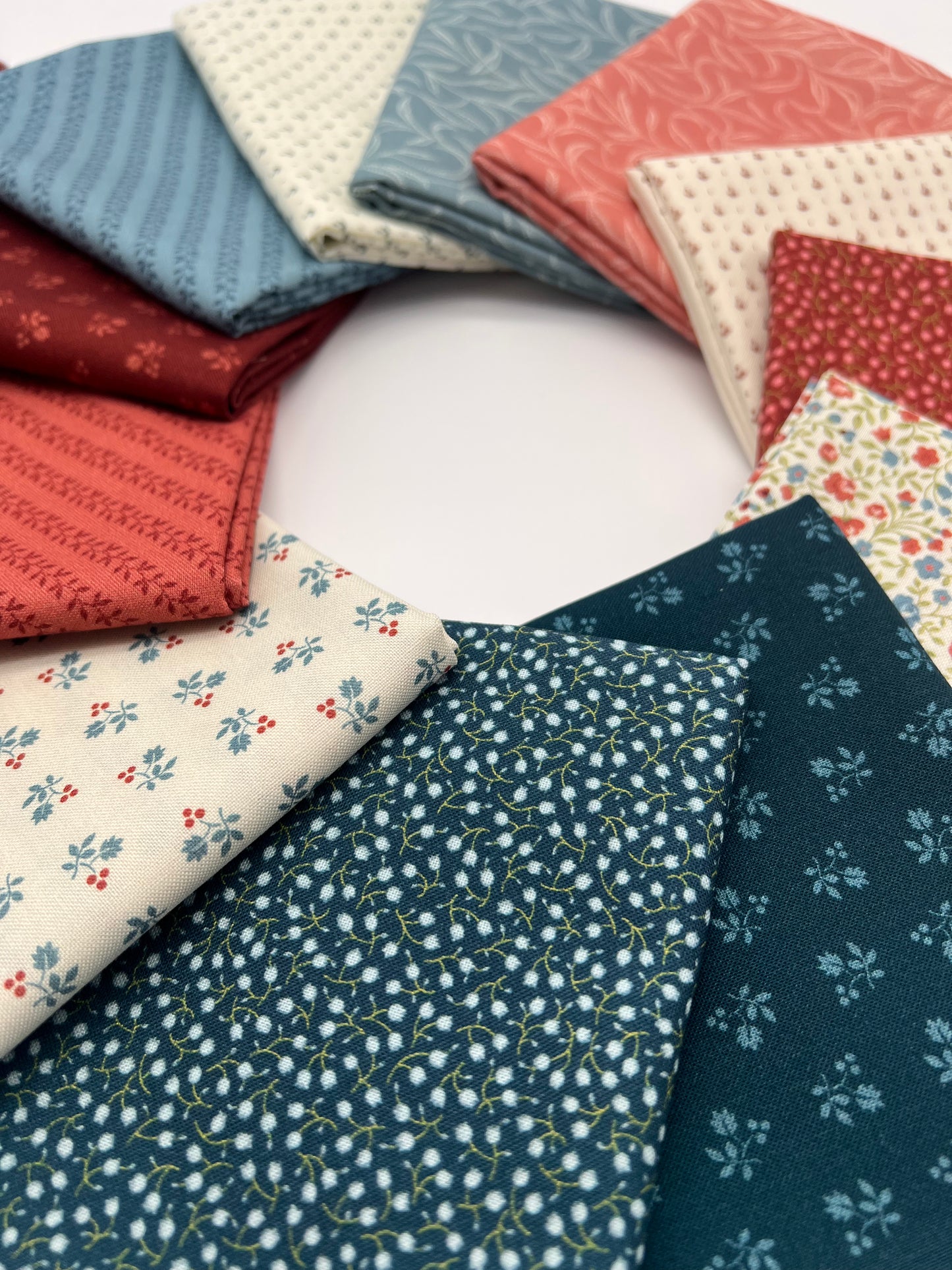 Red White and Beautiful by Plum Cute for Marcus Fabrics 12 Fat Quarters